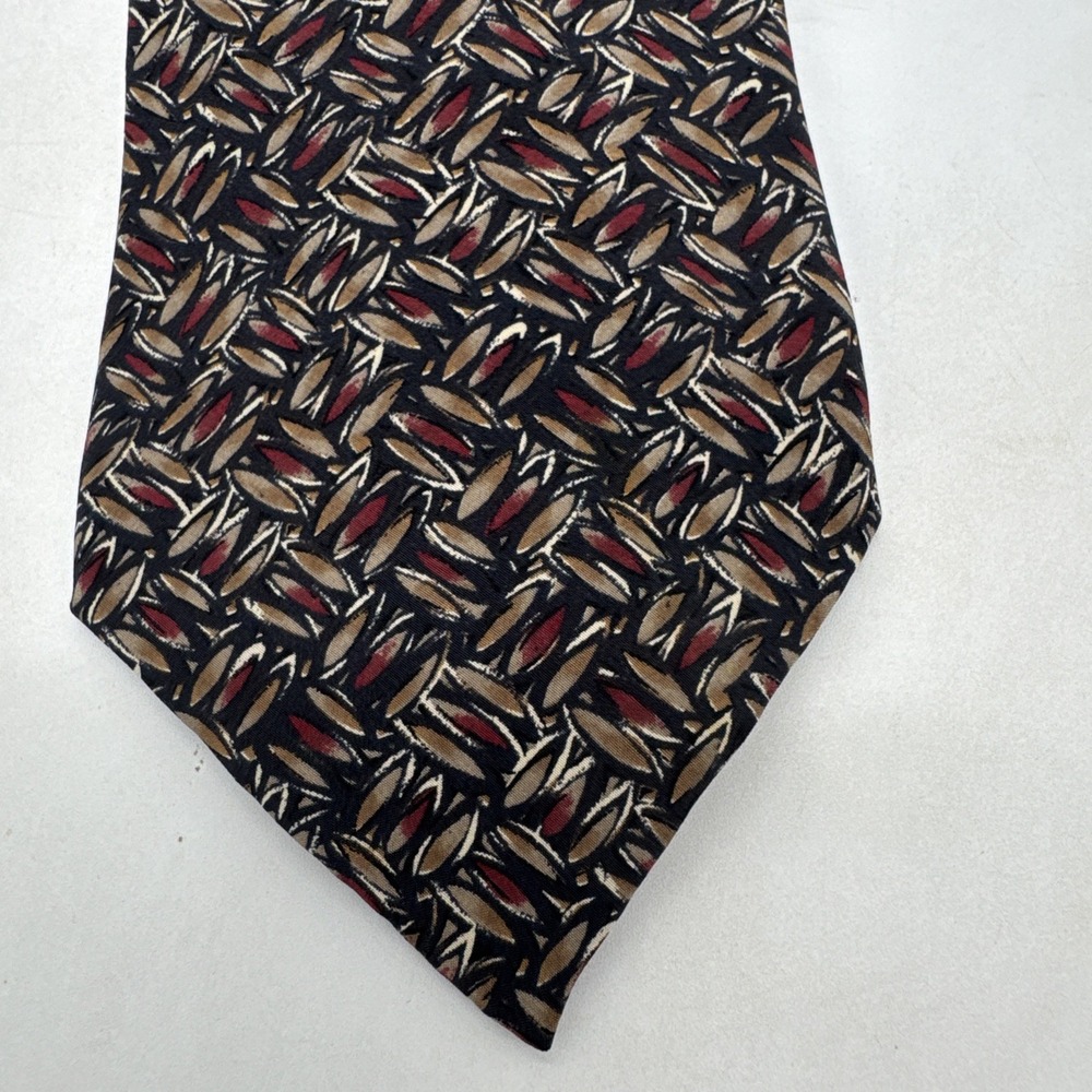 Zylos George Machado Silk Men's Tie Brown & Maroons 58" X 4"